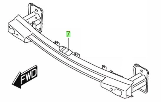 NEW Genuine Suzuki S-CROSS 1.4 Front Crash Bar Bumper Cross Member Brace 58270-63T00
