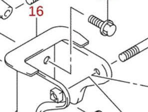 1x NEW Genuine Suzuki Engine Mount Bolt 09103-10405