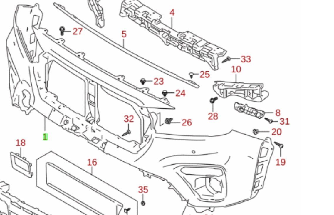 NEW Genuine Suzuki SX4 S-CROSS 2022-On Front BUMPER Cover PRIMED 71711-63T10-799