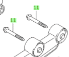 1x NEW Genuine Suzuki WAGON R 1.2 Rear Trailing Arm Bolt 09509-12003