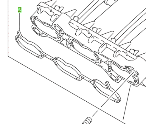 NEW Genuine Suzuki ALTO 2009-14 TYPE 2-On Intake Manifold Gasket 13118M85LA0