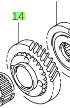 NEW GENUINE Suzuki SWIFT 1.2 2011-16 2nd Gear Countershaft 24321-83E41