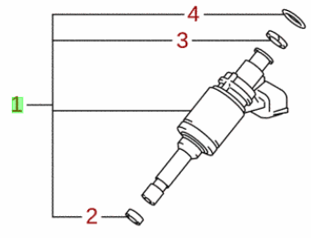 NEW Genuine Suzuki VITARA 1.0 Engine FUEL RAIL INJECTOR PETROL 15710-68M10