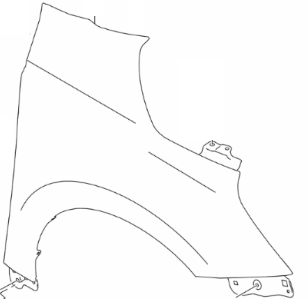 NEW Genuine Suzuki SWIFT 2024-On RIGHT Front Wing Fender Panel 57611-70T10
