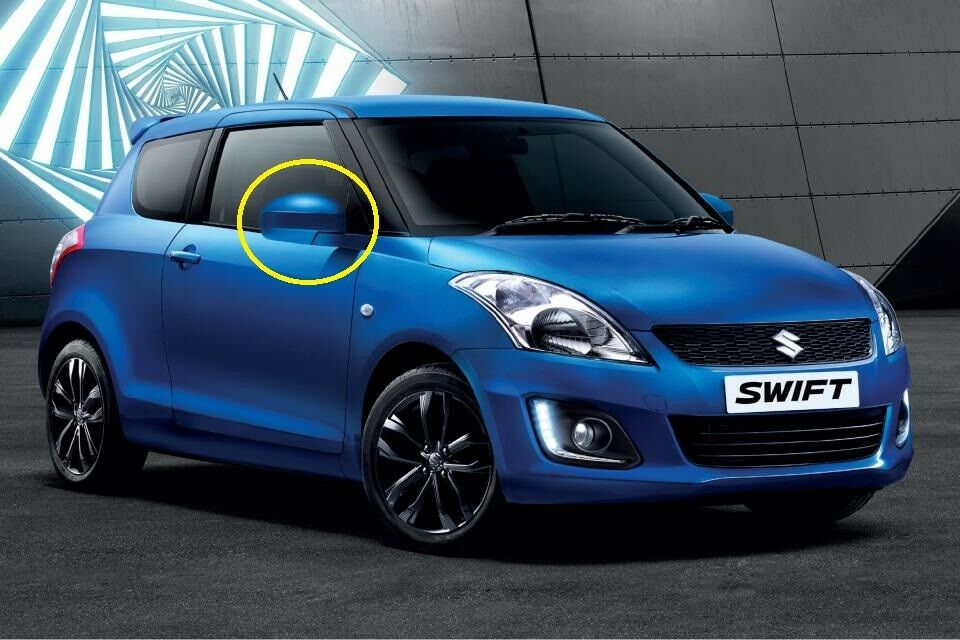 NEW Genuine Suzuki SWIFT Wing Mirror Back Cover Cap RIGHT DRIVER 84718-68L00-ZCG BLUE