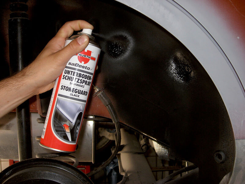 NEW WURTH Black Underseal Underbody Stone Guard Under Seal SURFACE PROTECT 500ml