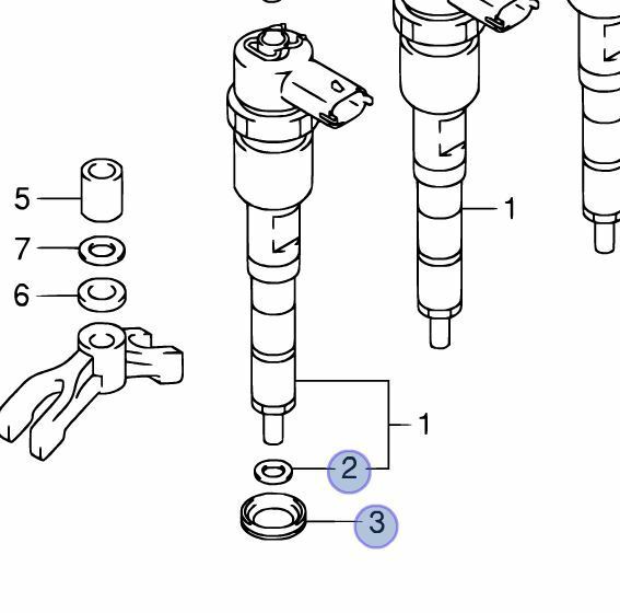 NEW Genuine Suzuki SWIFT 1.3 Diesel FUEL INJECTOR SEALS & GASKETS 4 of each