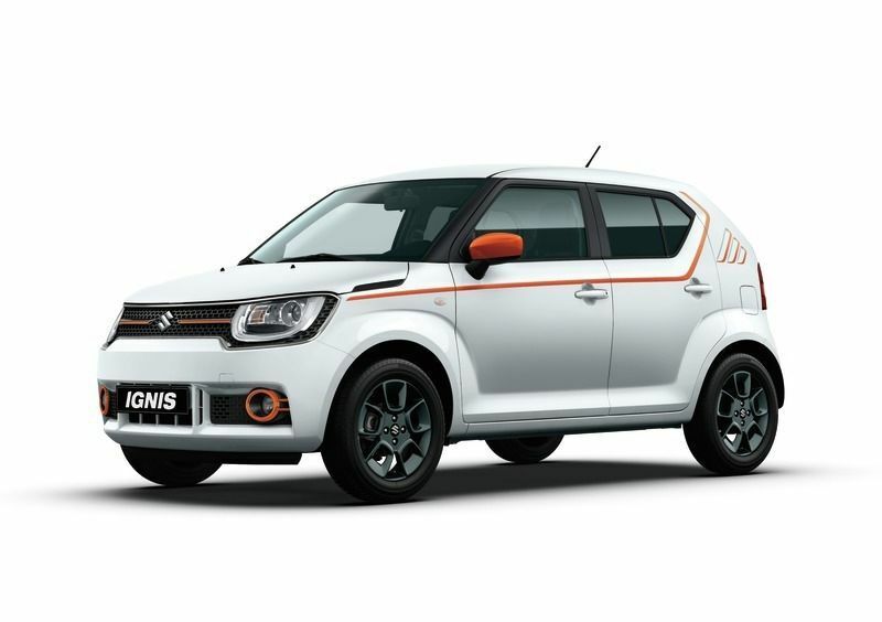NEW Genuine Suzuki IGNIS Side Body Decal Sticker Set 10pc ORANGE 990E0-62R91-ORA
