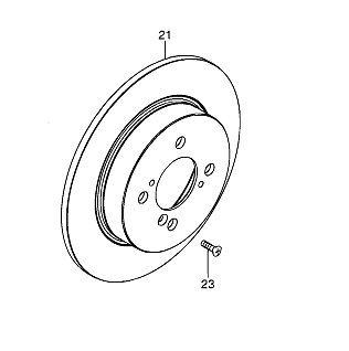 NEW Genuine Suzuki SWIFT SPORT 2011-2017 REAR BRAKE DISC DISCS Pair 55611-61M21