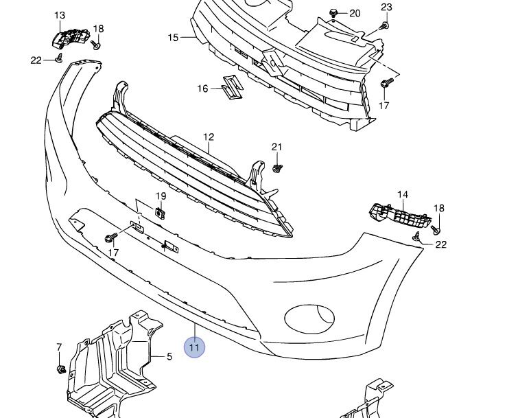 NEW Genuine Suzuki CELERIO Front Bumper Primed NO FOG LAMP HOLES 71711-84M00-799