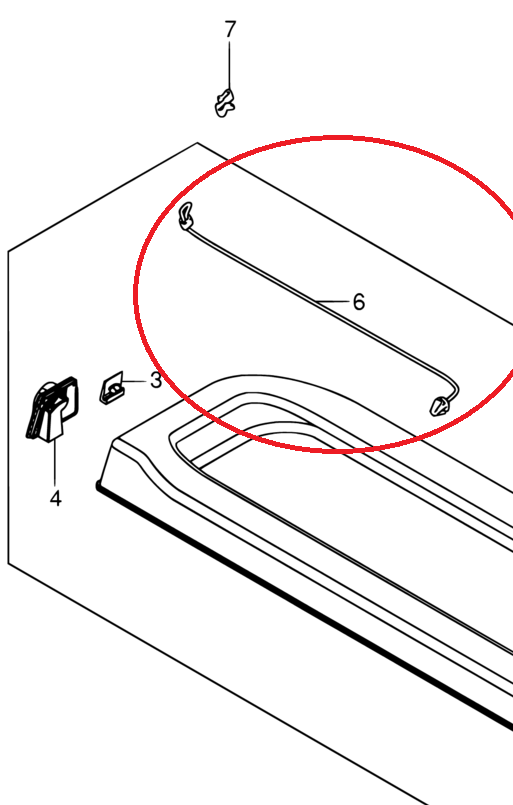 NEW Genuine Suzuki SWIFT 2011-2016 Parcel Shelf STRING 88915-60P00