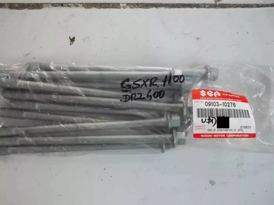 10x NEW Genuine Suzuki GSX 1300 HAYABUSA Motorcycle Cylinder Head Bolts 09103-10276