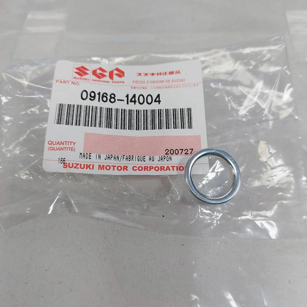 NEW Genuine Suzuki MOTORCYCLE Oil Sump Plug CRUSH Washer 09168-14004