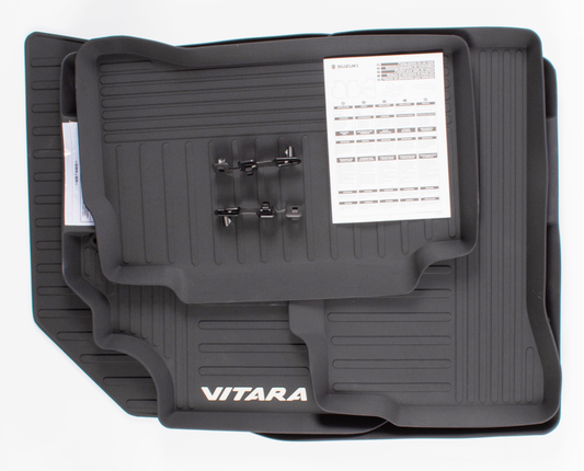 NEW Genuine Suzuki VITARA All Weather Rubber Mats SET 4 75901-54PA2 H. Duty