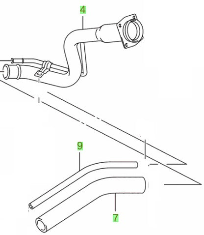 NEW Genuine Suzuki LIANA Fuel Filler Pipe Neck Metal + Rubbers