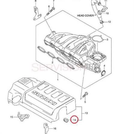 1x NEW Genuine Suzuki Engine Cover Rubber GROMMET 13172-57K00