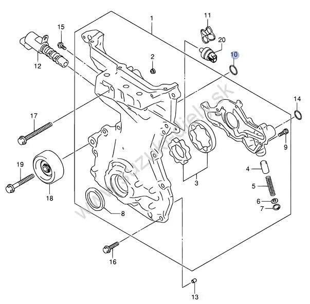 NEW Genuine Suzuki SWIFT 2011-16 1.2 Oil Main Gallery O-Ring 16115-50M00