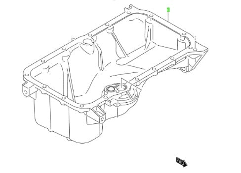 NEW Genuine Suzuki IGNIS 1.2 Engine Oil Lower Sump Pan 11511-81P00
