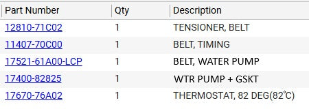 NEW Genuine Suzuki Parts