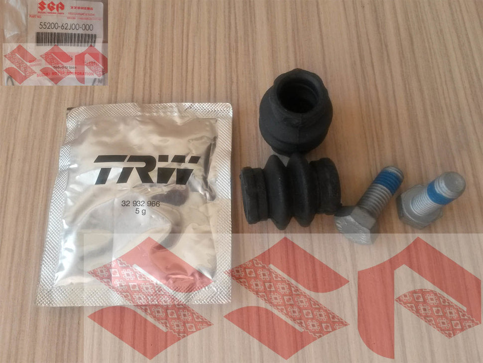 2x NEW Genuine Suzuki SX4 2008-14 Front Brake Caliper BOLT & RUBBER BOOT 55200-62J00