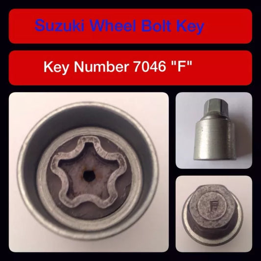 NEW Genuine Suzuki 7026 (7046) Locking Wheel Bolt KEY Head 990E0-07026 21mm