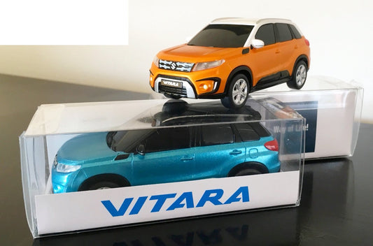 2x NEW Genuine Suzuki VITARA Model Cars BLUE ORANGE 99000-990K4-VTR