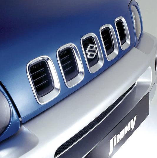 NEW Genuine Suzuki JIMNY Front Chrome 5pc Grill Grille Inserts 99000-990YB-726