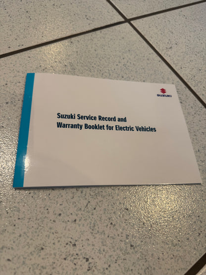 NEW Genuine Suzuki e-VITARA Service Book Record 12,500 Mile Servicing 9994W-990EV-001