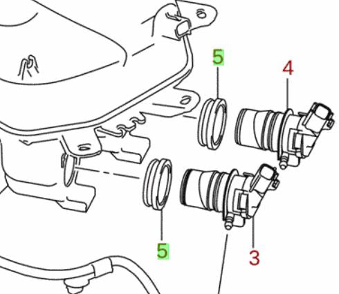 2x NEW Genuine Suzuki CELERIO WASHER PUMP TANK GROMMETS 38453-57L00