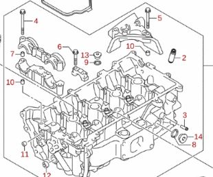 NEW Genuine Suzuki VITARA 1.4 Cylinder Head 11100-68M02