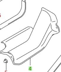 NEW Genuine Suzuki SWIFT 2005-11 Fuel Petrol Tank GUARD PROTECTOR 89311-62J00