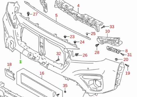 NEW Genuine Suzuki SX4 S-CROSS 2022-On Front BUMPER Cover PRIMED 71711-63T10-799