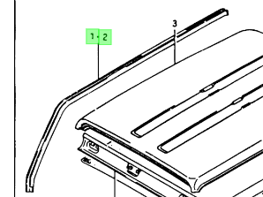 2x NEW Genuine Suzuki SJ ROOF MOULDING COVER Gutter Drip Panel