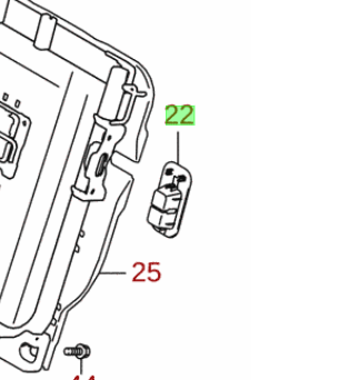 NEW Genuine Suzuki CELERIO Rear Seat Anchor Cover Bezel 87225-84MA0-P4Z
