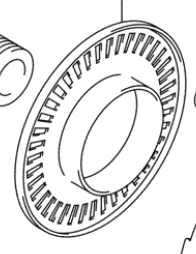 NEW Genuine Suzuki GRAND VITARA 2000-2006 Front ABS RING 56411-65D00