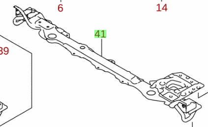NEW Genuine Suzuki S-CROSS 2022-On Front Lower Crossmember Radiator Support 71100-76S00
