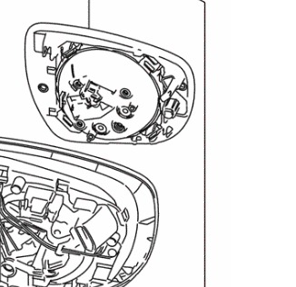 NEW Genuine Suzuki SWIFT 2024-On Door Wing Mirror Glass LEFT 84740-69T30