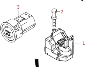 NEW Genuine Suzuki SWIFT 2011-16 Steering Lock, Bolts & Switch Kit