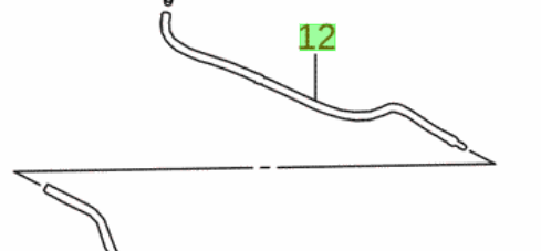 NEW Suzuki VITARA 2015-On FRONT LEFT WASHER HOSE 38832-54P30