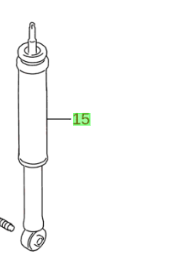 NEW Genuine Suzuki IGNIS 4WD Rear Shock Absorber 41810-62RD1