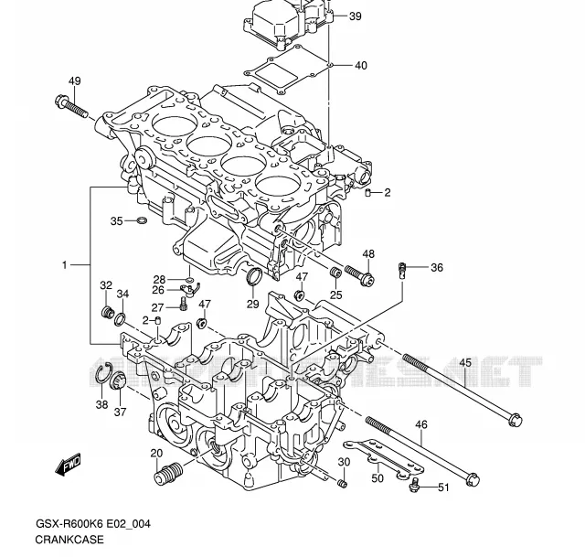 1x NEW Genuine Suzuki MOTORCYCLE Engine Mount Bolt 09103-10041-A05