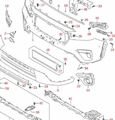 NEW Genuine Suzuki S-CROSS 2025 Front Number Plate Holder Trim 71781-64U00