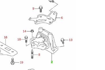 NEW Genuine Suzuki VITARA LEFT Engine Mount 11620-60R00