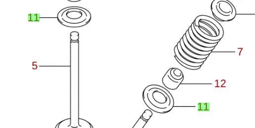 1x New Genuine Suzuki Part No. 12933-84MA0 - VALVE, SEAT