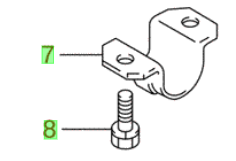 2x NEW Genuine Suzuki IGNIS 2000-2005 Anti Roll Plate 'C' Brackets & Bolts