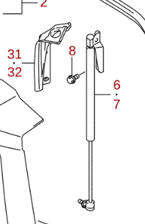 1x NEW Genuine Suzuki Bolt 09113-08002