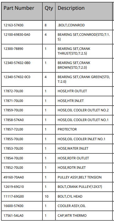 NEW Genuine Suzuki Parts