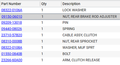 NEW Genuine Suzuki Parts