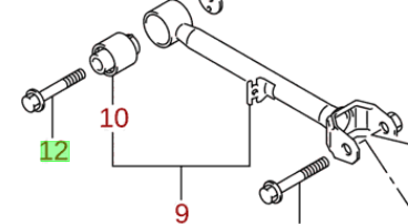 1x NEW Genuine Suzuki GV Rear Suspension Control Rod Bolt 46431-65J00