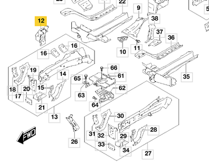 NEW Genuine Suzuki VITARA 15> Front Right Lamp Brace Support 58110-54P00